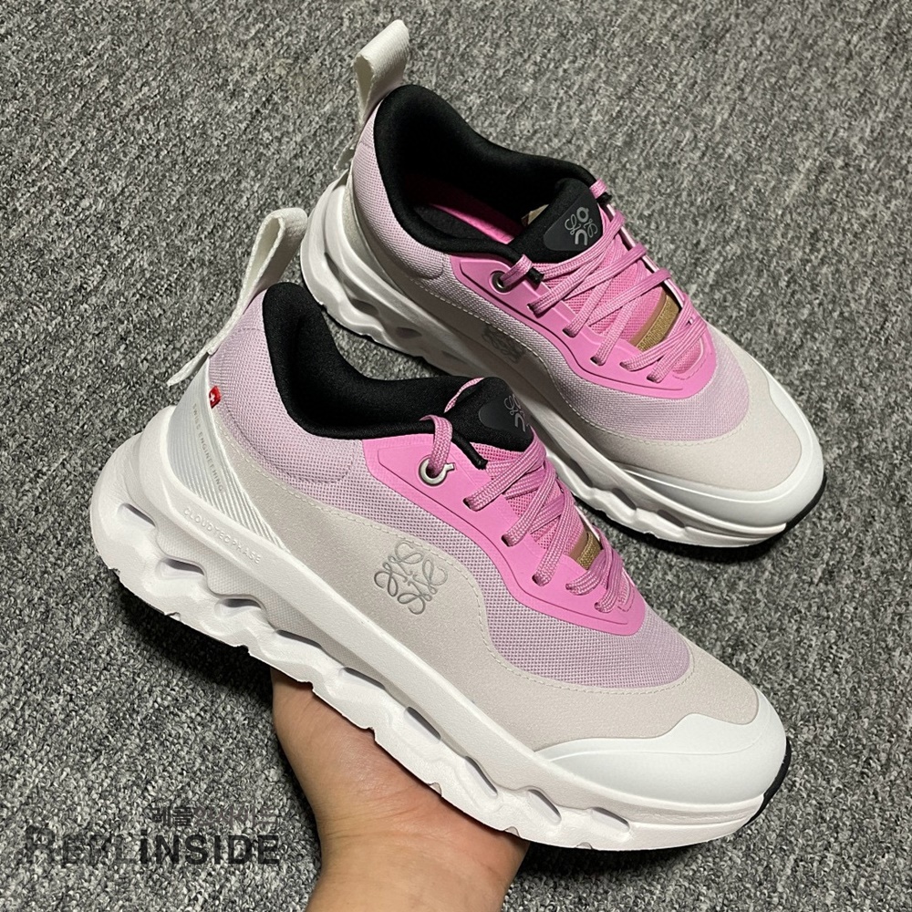 온 러닝 x 로에베 클라우드틸트 2.0, 여성용 스니커즈, 카키 컬러, 레플 스니커즈, 트렌디 러닝화, 편안한 착용감