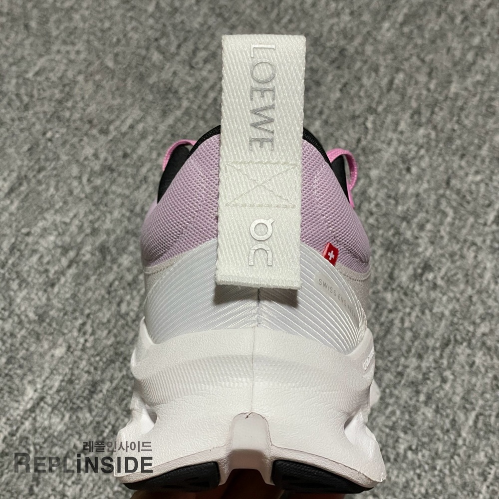 온 러닝 x 로에베 클라우드틸트 2.0, 여성용 스니커즈, 라이트 그레이 컬러, 레플리카 운동화, 경량 쿠션, 트렌디 디자인