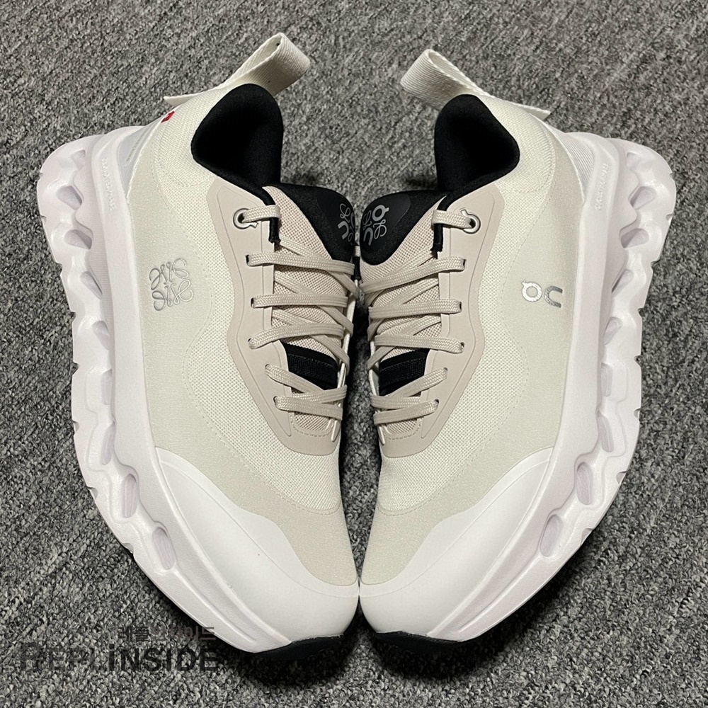 온 러닝 x 로에베 클라우드틸트 2.0, 남녀공용 스니커즈, 레플리카 운동화, 베이지 컬러, 트렌디 패션 운동화, 경량 러닝화