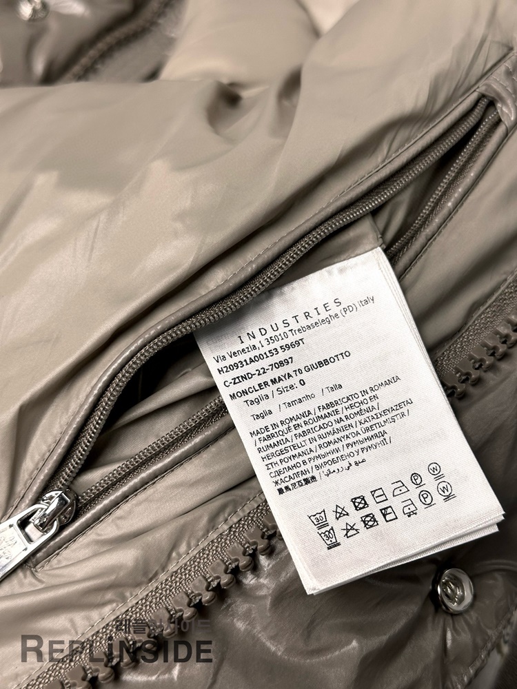 몽클레어 MAYA 70 마야70 패딩 뒷면 실사, 클래식한 라인과 높은 보온성, #레플몽클레어패딩 #마야70실사 #명품레플패딩추천