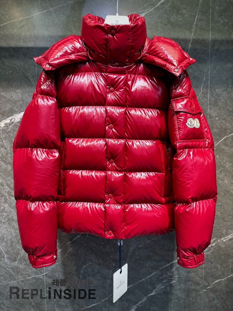 몽클레어 MAYA 70 패딩 지퍼 디테일 실사, 프리미엄 다운 충전재, #레플몽클레어 #몽클레어다운패딩 #마야70레플