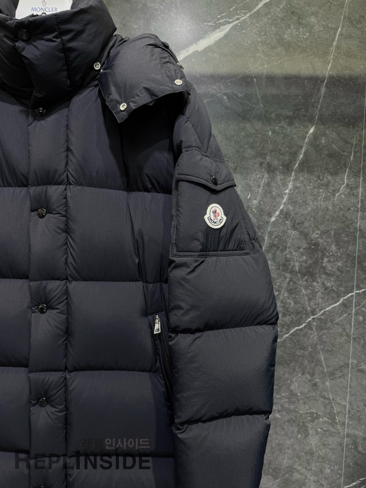 몽클레어 HANOVERIAN 롱패딩 지퍼 디테일, 프리미엄 고퀄 레플리카 패딩, 방풍 보온 기능, #몽클레어레플 #레플고퀄패딩 #명품레플