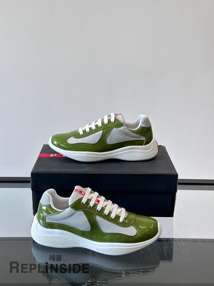 레플리카 명품 [PRADA] 프라다 아메리카 컵 스니커즈 남성용 - 로고 실사