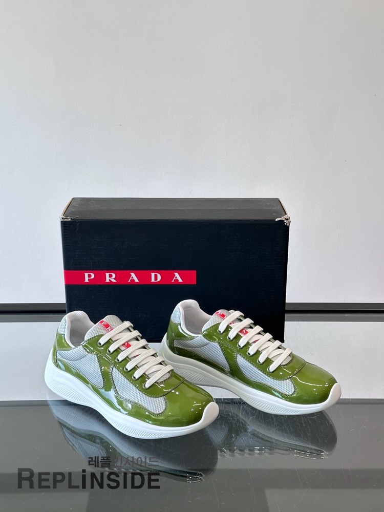 레플리카 명품 [PRADA] 프라다 아메리카 컵 스니커즈 남성용 - 인솔 실사