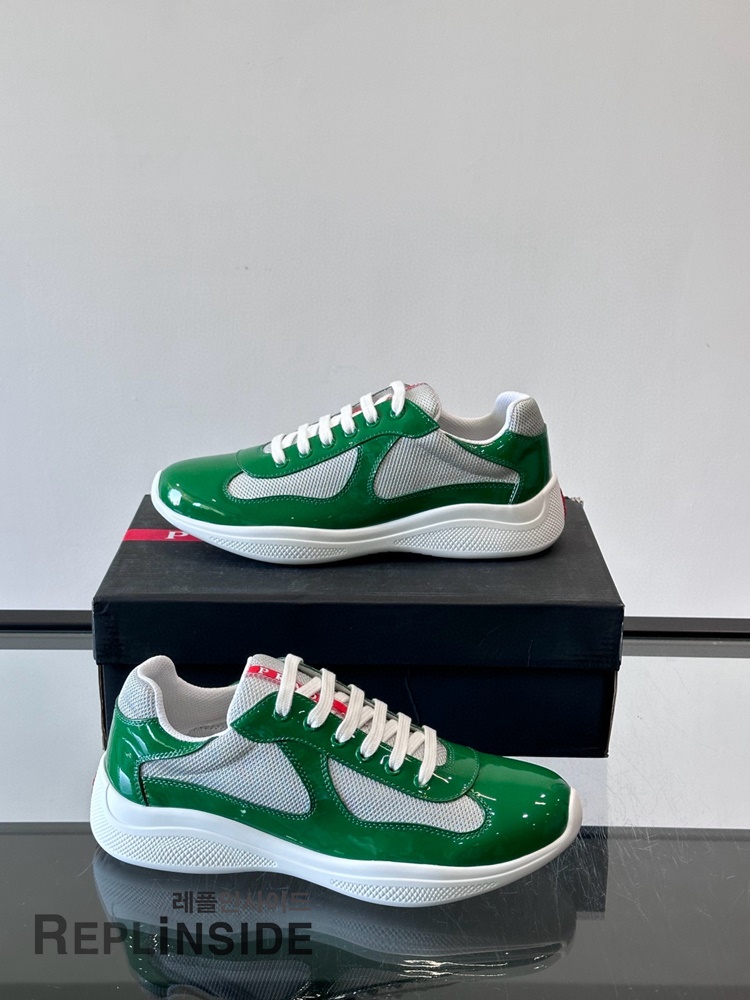 레플리카 명품 [PRADA] 프라다 아메리카 컵 스니커즈 남성용 - 로고 실사