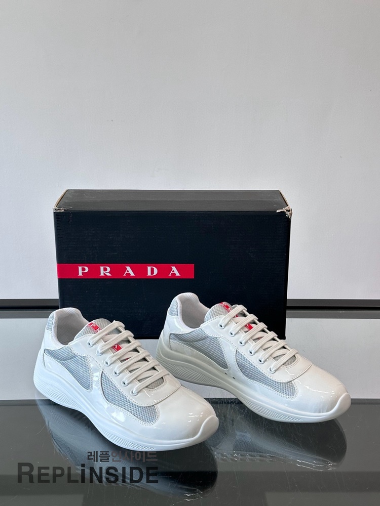 레플리카 명품 [PRADA] 프라다 아메리카 컵 스니커즈 남성용 - 인솔 실사