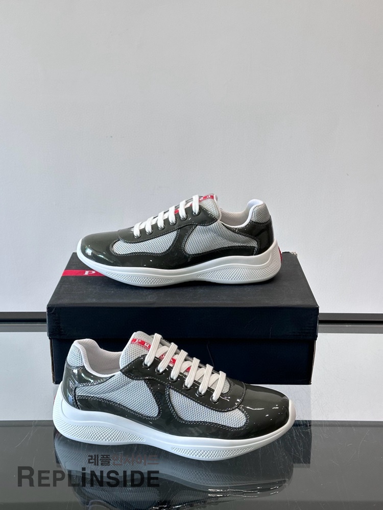 레플리카 명품 [PRADA] 프라다 아메리카 컵 스니커즈 남성용 - 로고 실사