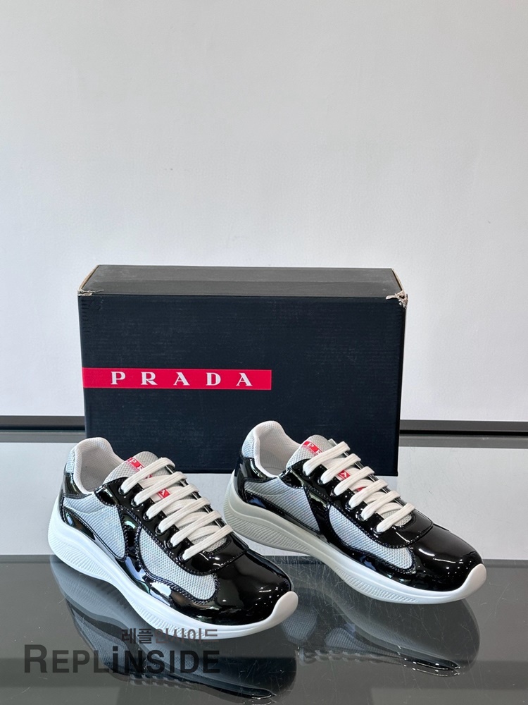 레플리카 명품 [PRADA] 프라다 아메리카 컵 스니커즈 남성용 - 인솔 실사
