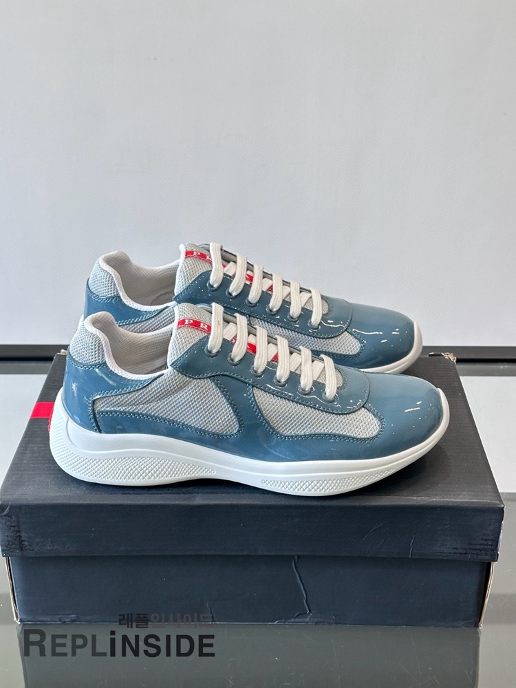 레플리카 명품 [PRADA] 프라다 아메리카 컵 스니커즈 남성용 - 앞면 실사