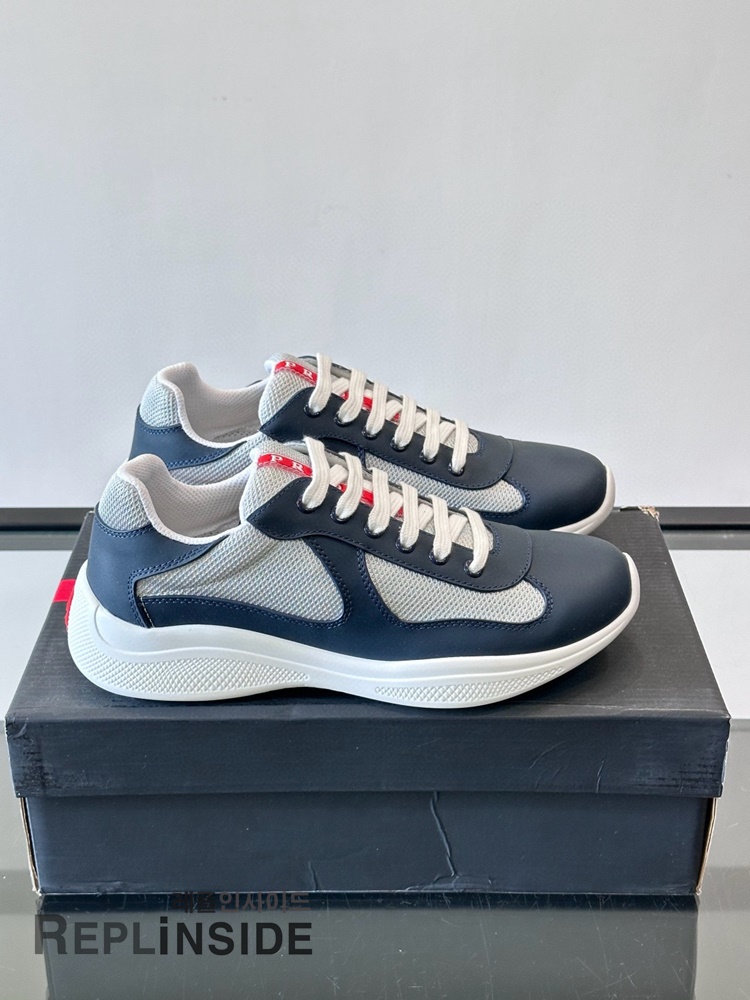 레플리카 명품 [PRADA] 프라다 아메리카 컵 스니커즈 남성용 - 앞면 실사