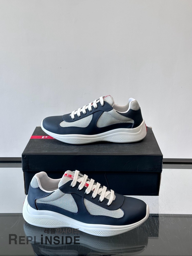 레플리카 명품 [PRADA] 프라다 아메리카 컵 스니커즈 남성용 - 로고 실사