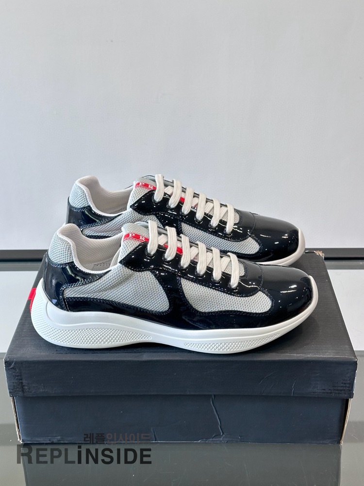 레플리카 명품 [PRADA] 프라다 아메리카 컵 스니커즈 남성용 - 앞면 실사