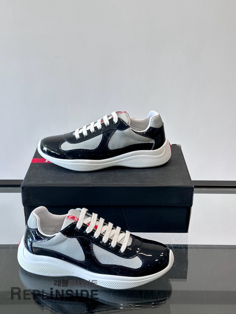 레플리카 명품 [PRADA] 프라다 아메리카 컵 스니커즈 남성용 - 로고 실사