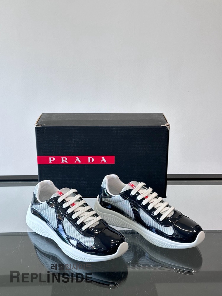 레플리카 명품 [PRADA] 프라다 아메리카 컵 스니커즈 남성용 - 인솔 실사