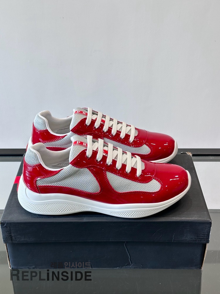 레플리카 명품 [PRADA] 프라다 아메리카 컵 스니커즈 남성용 - 앞면 실사