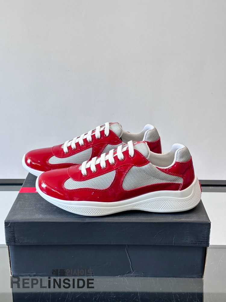 레플리카 명품 [PRADA] 프라다 아메리카 컵 스니커즈 남성용 - 뒷면 실사