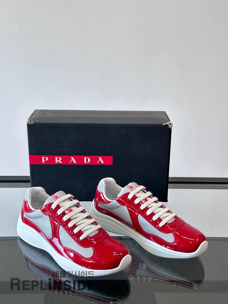 레플리카 명품 [PRADA] 프라다 아메리카 컵 스니커즈 남성용 - 인솔 실사