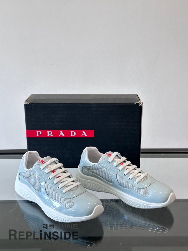 레플리카 명품 [PRADA] 프라다 아메리카 컵 스니커즈 남성용 - 인솔 실사