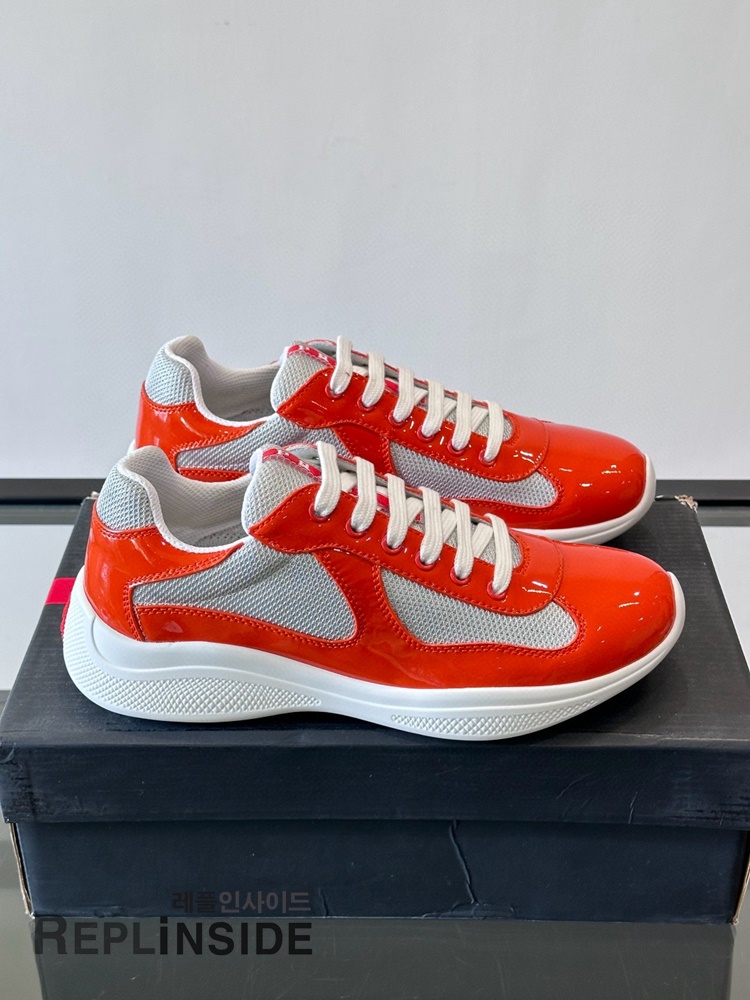 레플리카 명품 [PRADA] 프라다 아메리카 컵 스니커즈 남성용 - 앞면 실사