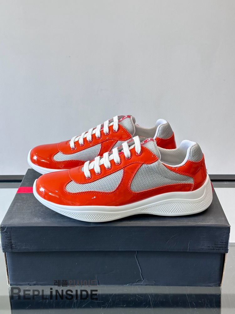 레플리카 명품 [PRADA] 프라다 아메리카 컵 스니커즈 남성용 - 뒷면 실사