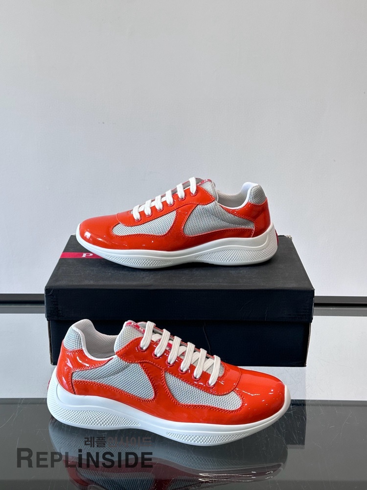 레플리카 명품 [PRADA] 프라다 아메리카 컵 스니커즈 남성용 - 로고 실사