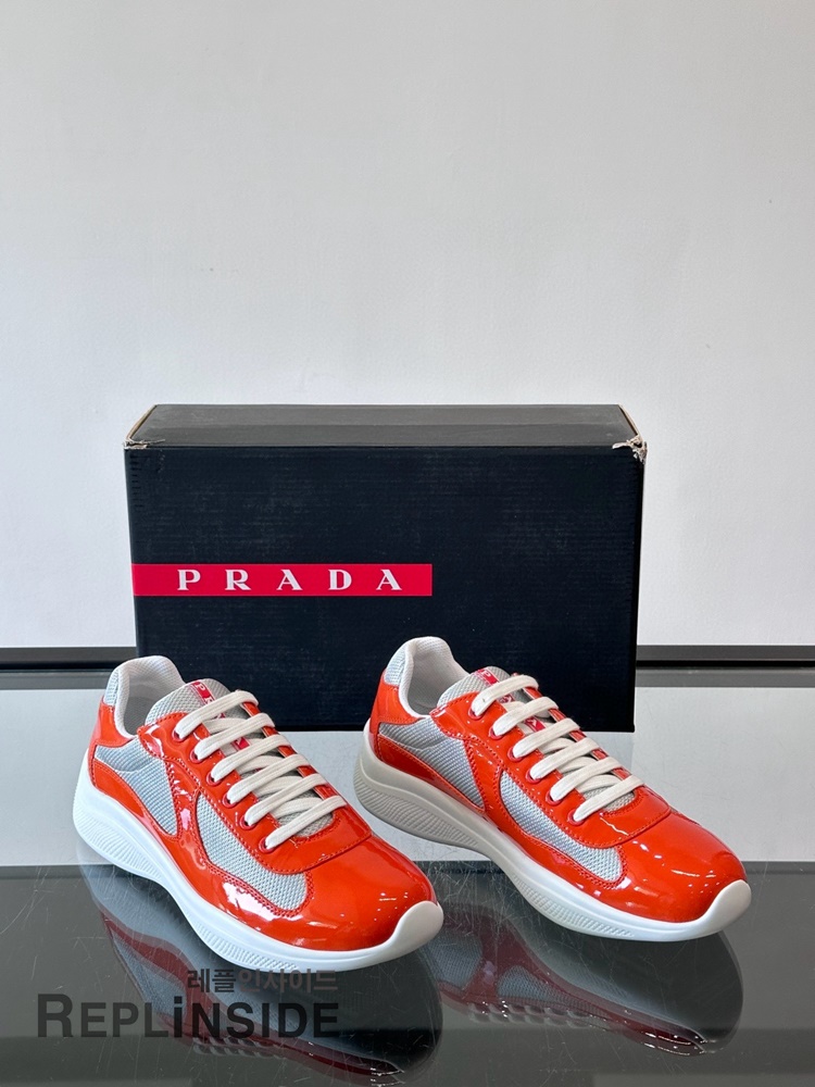레플리카 명품 [PRADA] 프라다 아메리카 컵 스니커즈 남성용 - 인솔 실사