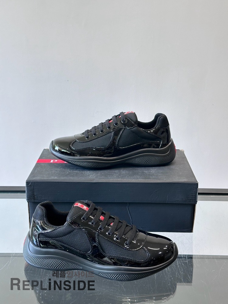 레플리카 명품 [PRADA] 프라다 아메리카 컵 스니커즈 남성용 - 로고 실사