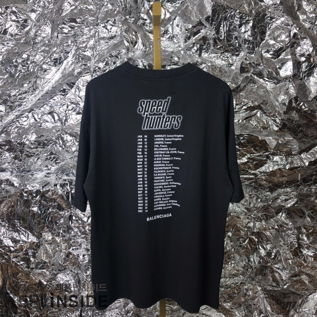레플리카 명품 [BALENCIAGA] 19ss 남녀공용 티셔츠 - 옆면 실사
