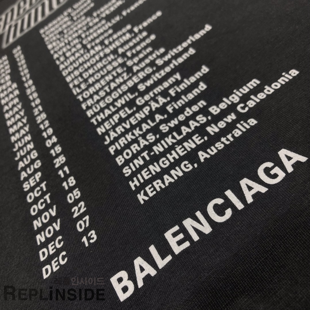 레플리카 명품 [BALENCIAGA] 19ss 남녀공용 티셔츠 - 박스 실사