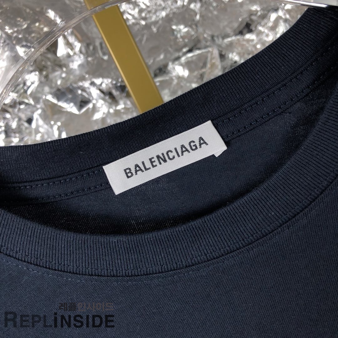 레플리카 명품 [BALENCIAGA] 19ss 남녀공용 티셔츠 - 로고 실사