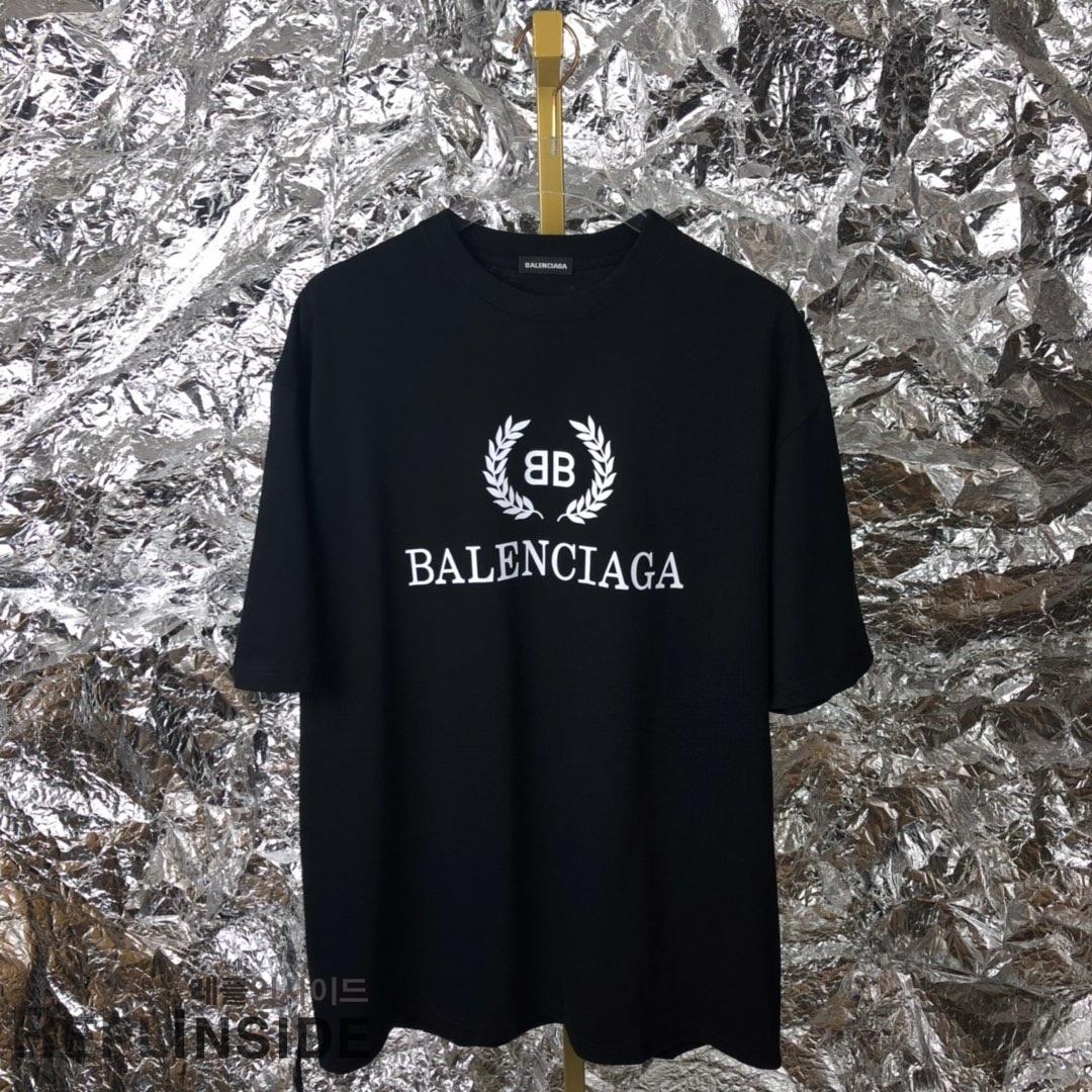 레플리카 명품 [BALENCIAGA] 19ss 남녀공용 티셔츠 - 앞면 실사