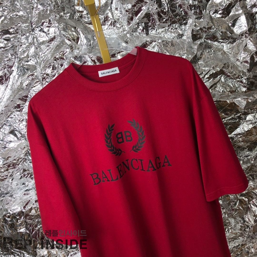 레플리카 명품 [BALENCIAGA] 19ss 남녀공용 티셔츠 - 로고 실사