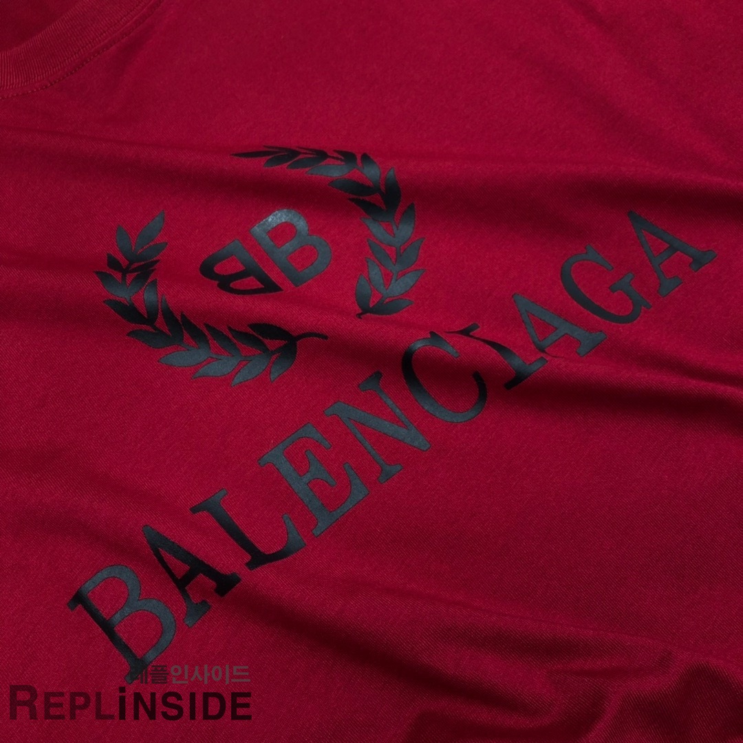레플리카 명품 [BALENCIAGA] 19ss 남녀공용 티셔츠 - 인솔 실사