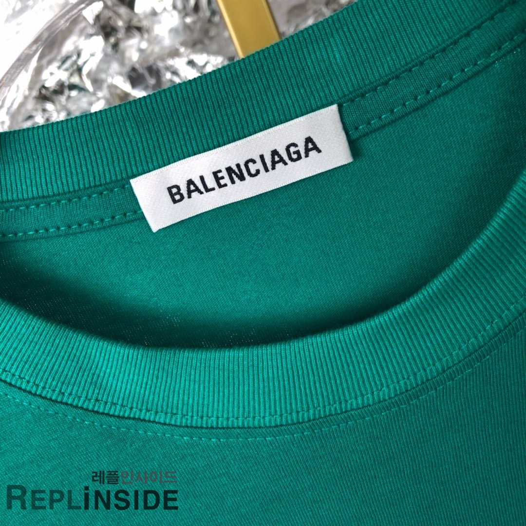 레플리카 명품 [BALENCIAGA] 19ss 남녀공용 티셔츠 - 로고 실사