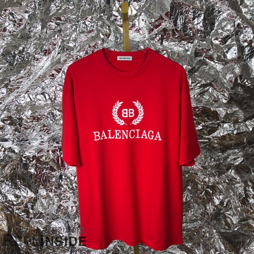 레플리카 명품 [BALENCIAGA] 19ss 남녀공용 티셔츠 - 앞면 실사