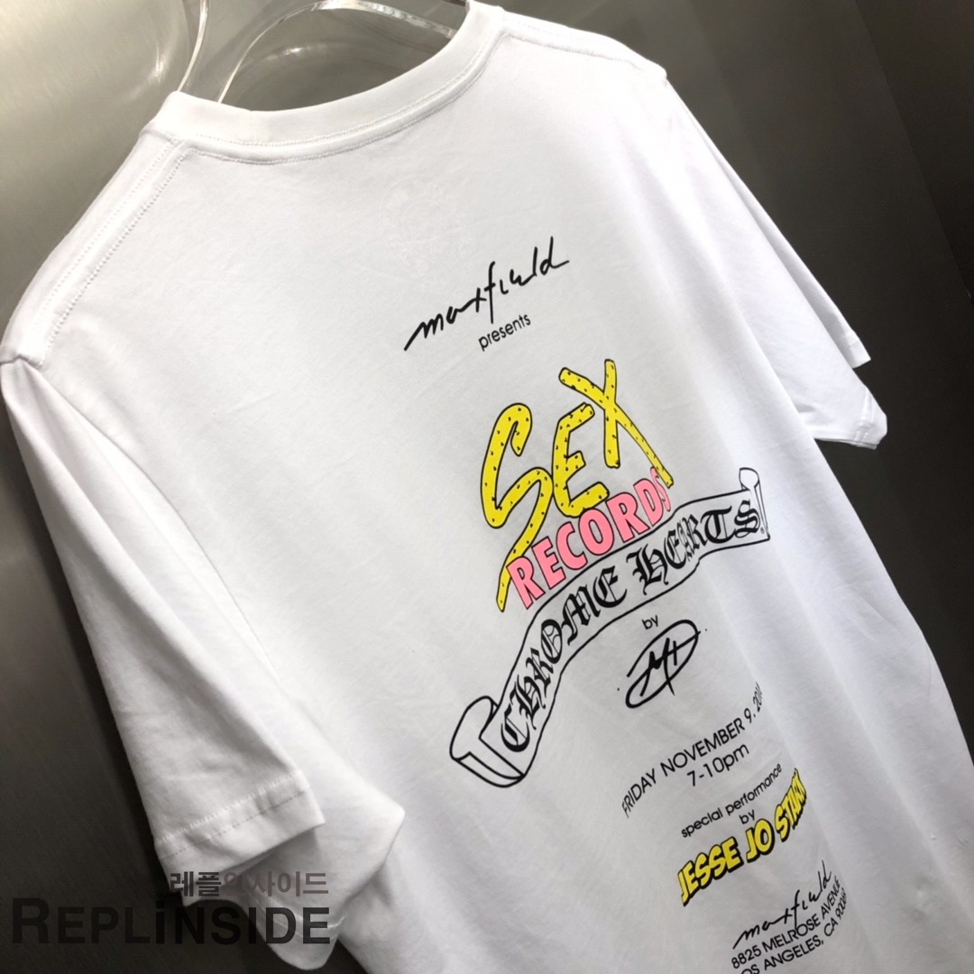 레플리카 명품 [Chrome hearts] 19ss 남녀공용 티셔츠 - 전체 실사