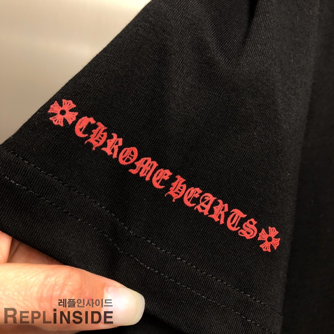 레플리카 명품 [Chrome hearts] 19ss 남녀공용 티셔츠 - 로고 실사