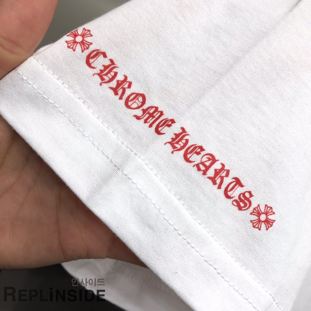 레플리카 명품 [Chrome hearts] 19ss 남녀공용 티셔츠 - 인솔 실사