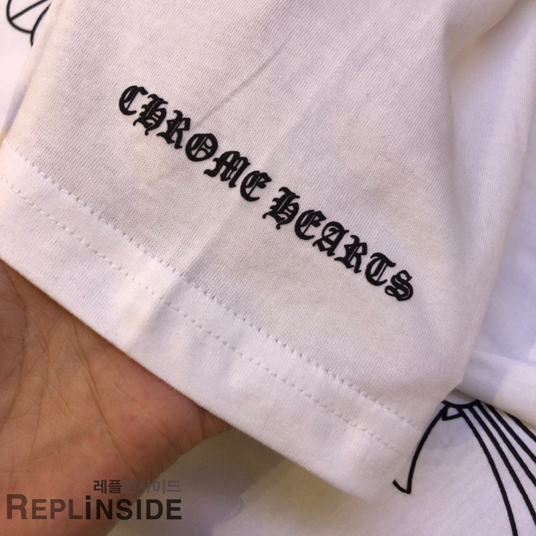 레플리카 명품 [Chrome hearts] 19ss 남녀공용 티셔츠 - 전체 실사
