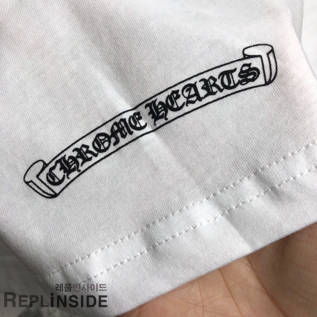 레플리카 명품 [Chrome hearts] 19ss 남녀공용 티셔츠 - 택 실사