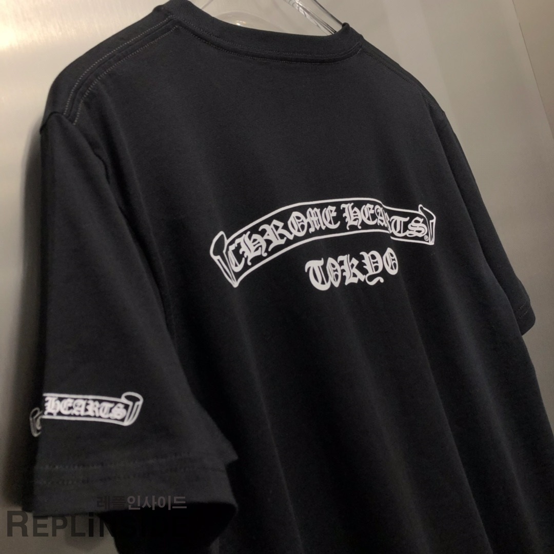 레플리카 명품 [Chrome hearts] 19ss 남녀공용 티셔츠 - 뒷면 실사