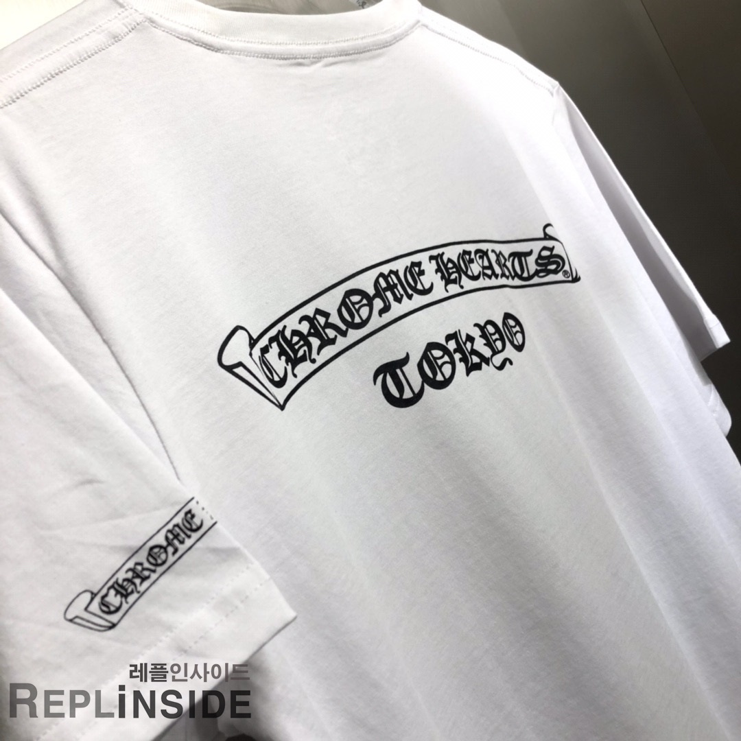 레플리카 명품 [Chrome hearts] 19ss 남녀공용 티셔츠 - 뒷면 실사
