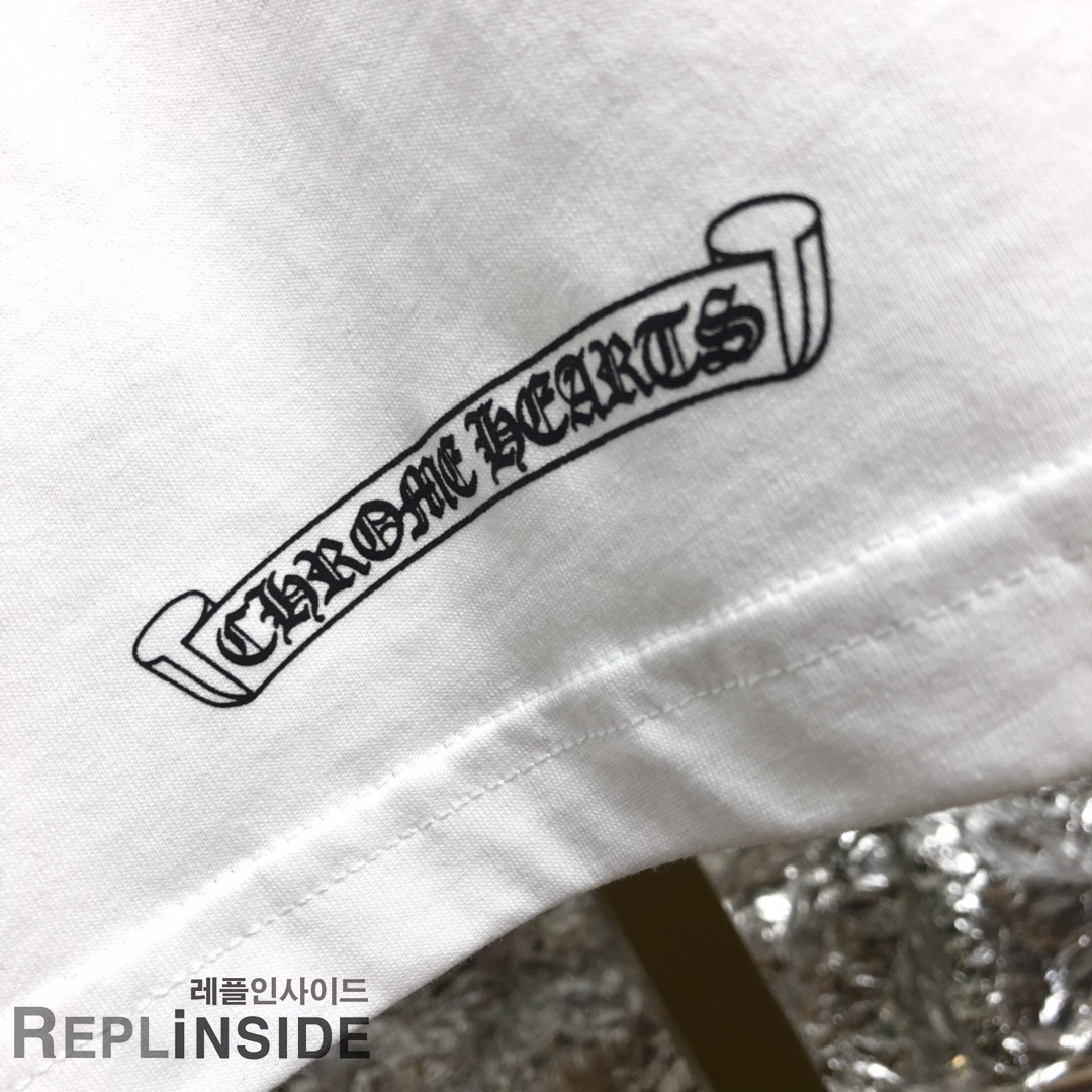 레플리카 명품 [Chrome hearts] 19ss 남녀공용 티셔츠 - 밑창 실사