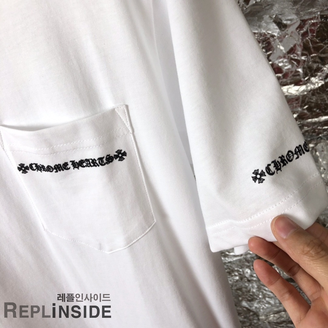레플리카 명품 [Chrome hearts] 19ss 남녀공용 티셔츠 - 인솔 실사