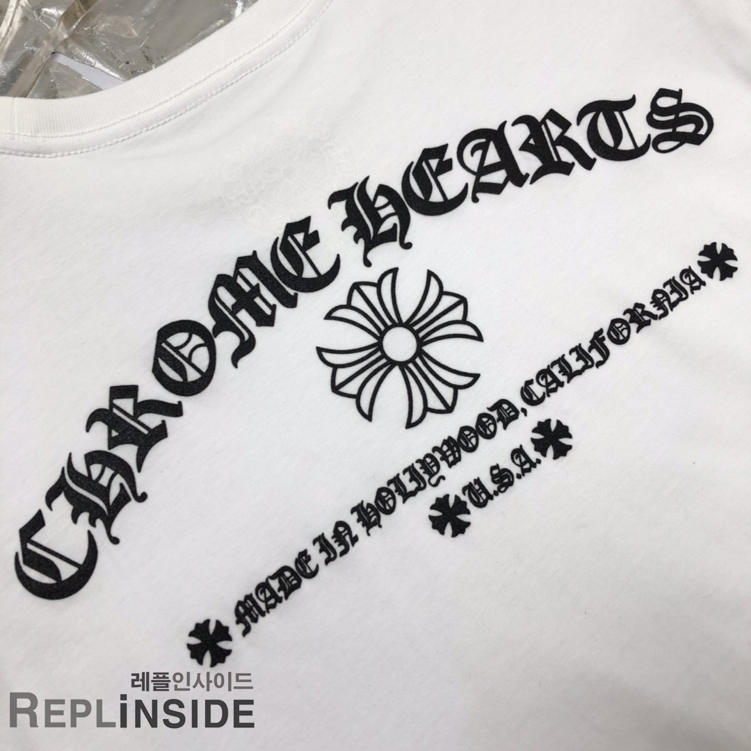 레플리카 명품 [Chrome hearts] 19ss 남녀공용 티셔츠 - 밑창 실사