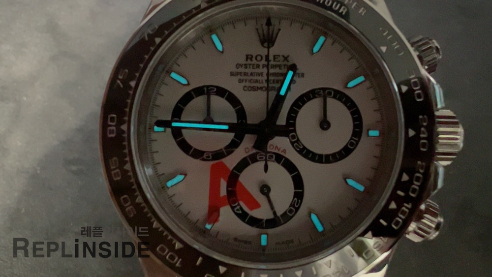레플리카 명품 [ROLEX] 로렉스 데이토나 크로노그래프 화이트 판다 다이얼 40mm 116500LN (VS공장) - 전체 실사