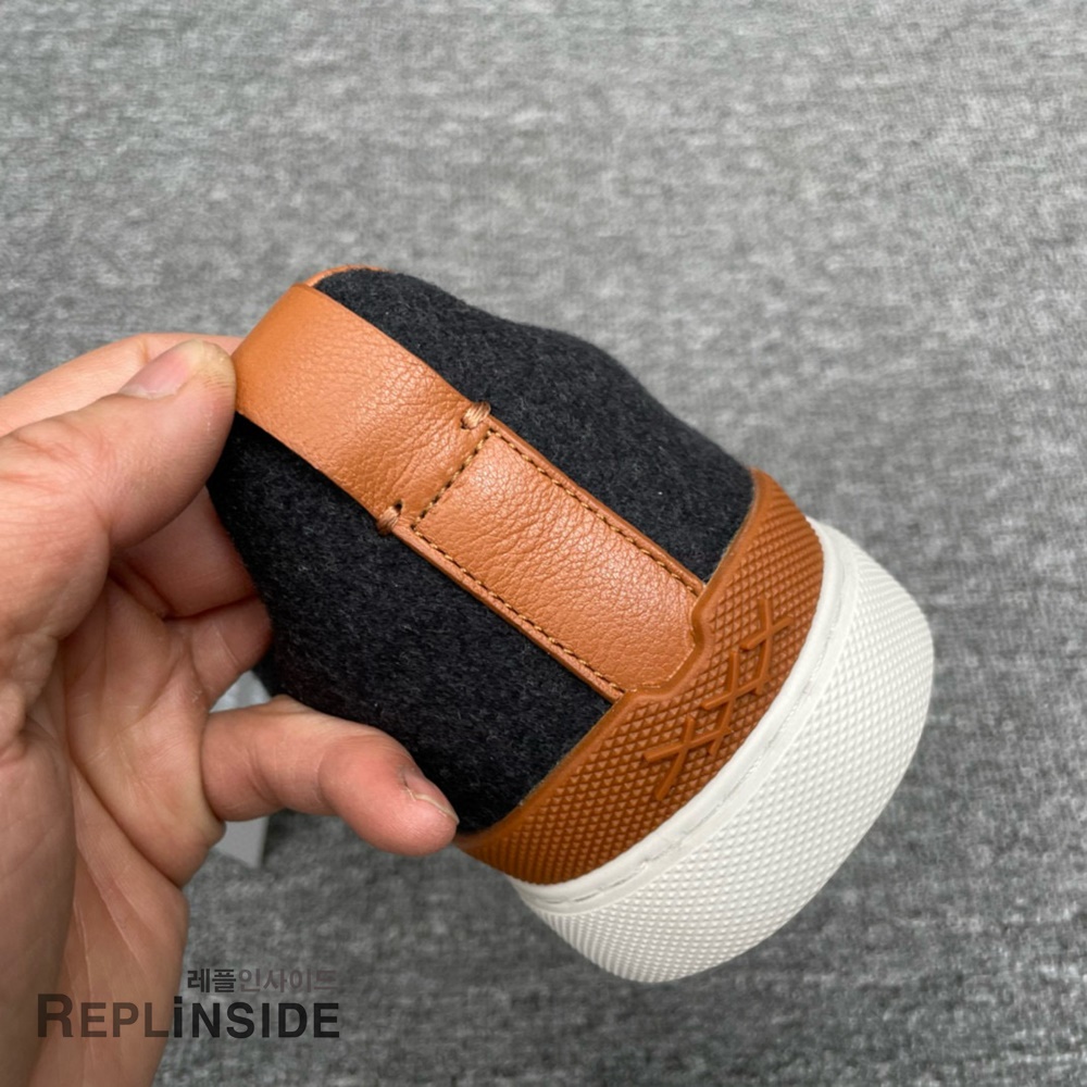 레플리카 명품 [ZEGNA] 제냐 트리플 스티치 스니커즈 남성용 - 택 실사