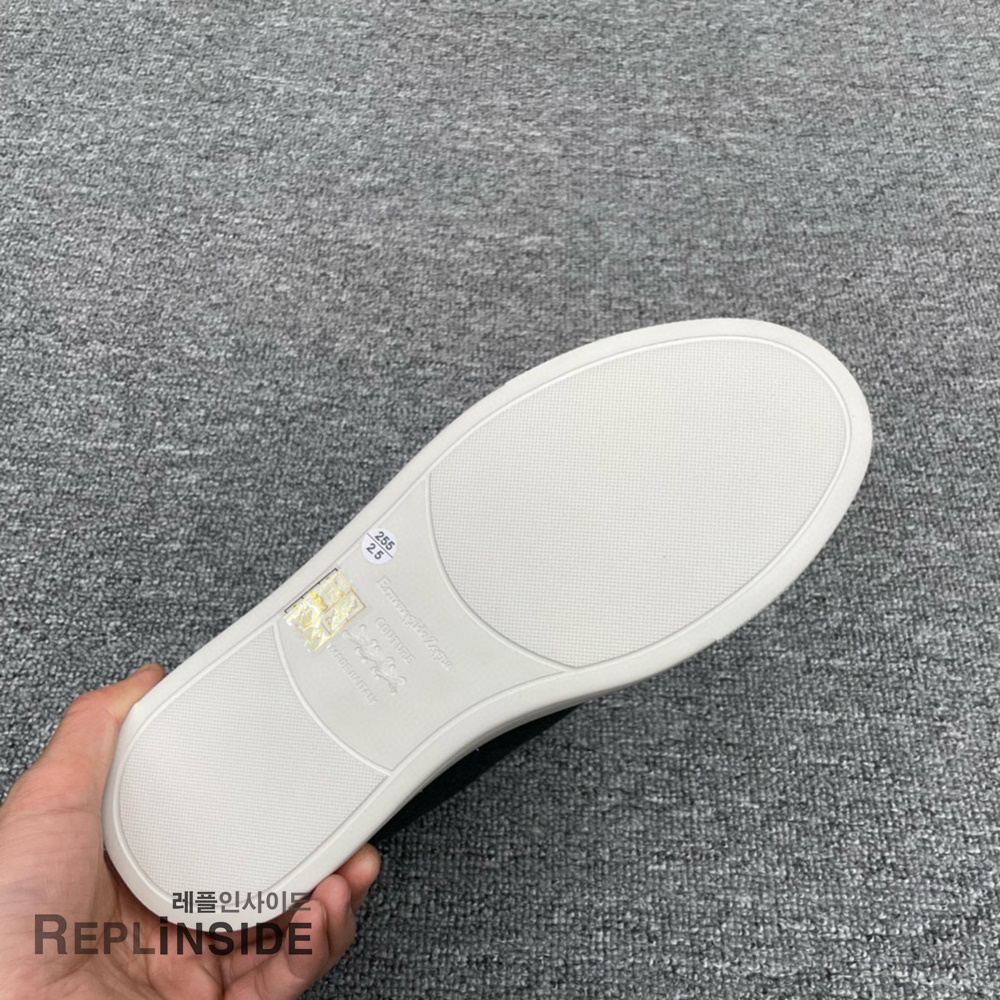 레플리카 명품 [ZEGNA] 제냐 트리플 스티치 스니커즈 남성용 - 전체 실사