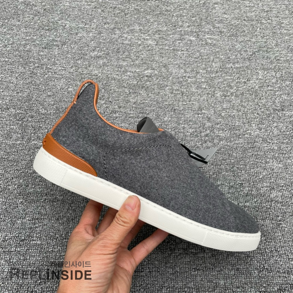 레플리카 명품 [ZEGNA] 제냐 트리플 스티치 스니커즈 남성용 - 인솔 실사