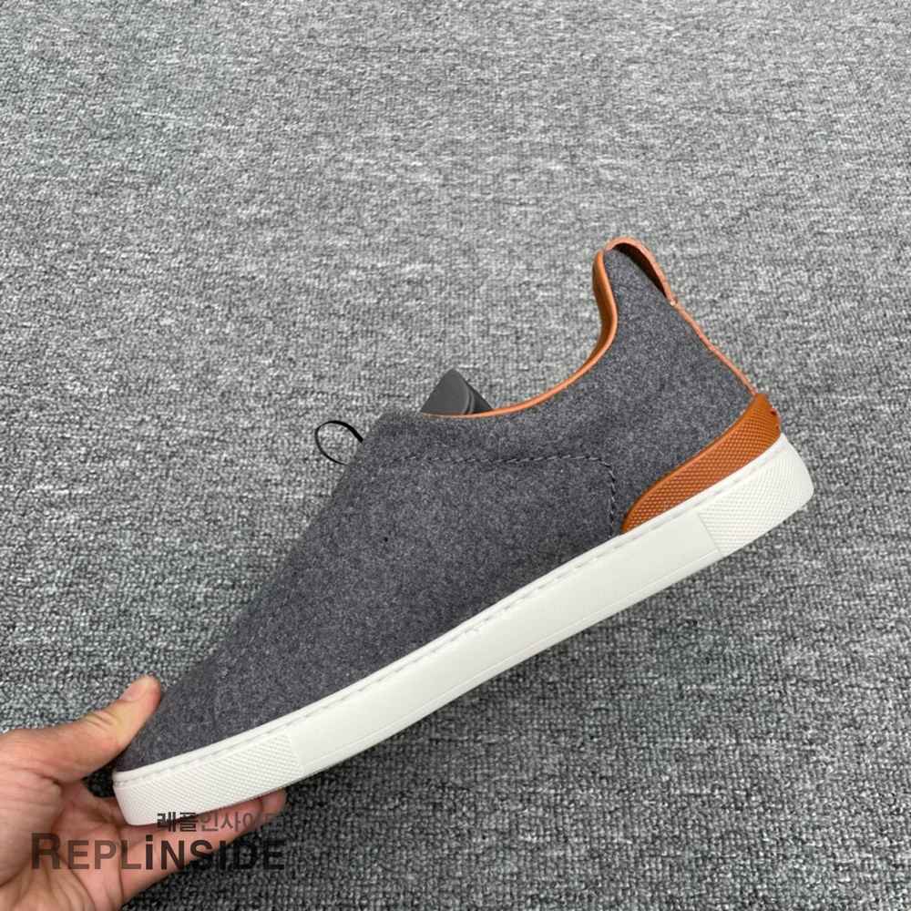 레플리카 명품 [ZEGNA] 제냐 트리플 스티치 스니커즈 남성용 - 박스 실사